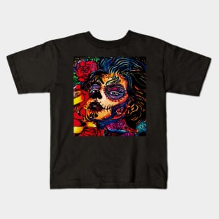 catrina orange Kids T-Shirt